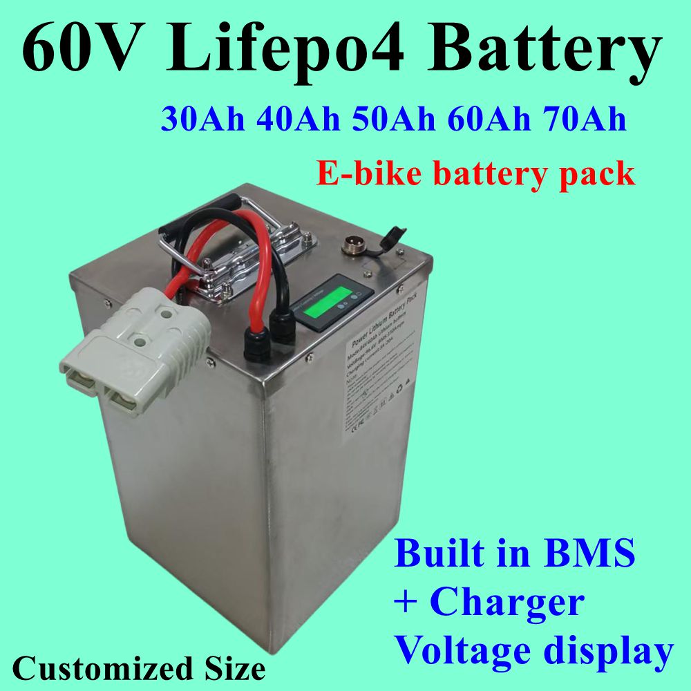 Baterai LiFepo4 60V 50Ah 60AH  - 60V 50Ah Electric Scooter Battery ulasan dan harga