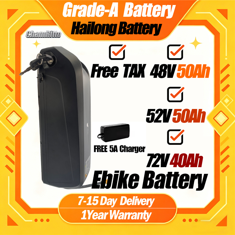 Baterai Ebike Hailong 48V 50AH - 60V 50Ah Electric Scooter Battery ulasan dan harga